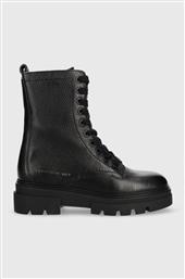 ΔΕΡΜΑΤΙΝΑ WORKERS MONOCHROMATIC LACE UP BOOT , ΧΡΩΜΑ: ΜΑΥΡΟ F30 TOMMY HILFIGER από το ANSWEAR