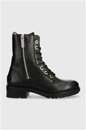 ΔΕΡΜΑΤΙΝΑ WORKERS TH ESSENTIALS BIKER BOOT ΧΡΩΜΑ: ΜΑΥΡΟ TOMMY HILFIGER από το ANSWEAR