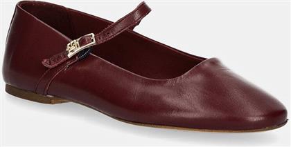 ΔΕΡΜΑΤΙΝΕΣ ΜΠΑΛΑΡΙΝΕΣ MARYJANE BALLERINA LEATHER FW0FW08294 TOMMY HILFIGER
