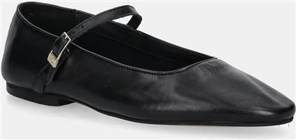 ΔΕΡΜΑΤΙΝΕΣ ΜΠΑΛΑΡΙΝΕΣ SMOOTH LEATHER MARYJANE ΧΡΩΜΑ: ΜΑΥΡΟ, FW0FW09152 TOMMY HILFIGER