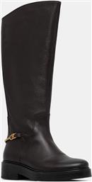ΔΕΡΜΑΤΙΝΕΣ ΜΠΟΤΕΣ TH HORSEBIT RIDING LONG BOOT ΓΥΝΑΙΚΕΙΕΣ, ΧΡΩΜΑ: ΚΑΦΕ, FW0FW08863 TOMMY HILFIGER