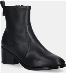ΔΕΡΜΑΤΙΝΕΣ ΜΠΟΤΕΣ TH STRETCH LEATHER BOOTIE ΓΥΝΑΙΚΕΙΕΣ, ΧΡΩΜΑ: ΜΑΥΡΟ, FW0FW08860 TOMMY HILFIGER