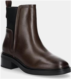 ΔΕΡΜΑΤΙΝΕΣ ΜΠΟΤΕΣ ΤΣΕΛΣΙ TH MINIMAL LEATHER CHELSEA ΓΥΝΑΙΚΕΙΕΣ, ΧΡΩΜΑ: ΚΑΦΕ, FW0FW08978 TOMMY HILFIGER