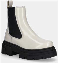 ΔΕΡΜΑΤΙΝΕΣ ΜΠΟΤΕΣ ΤΣΕΛΣΙ TH SHINY LEATHER CHELSEA ΓΥΝΑΙΚΕΙΑ, ΧΡΩΜΑ: ΜΠΕΖ, FW0FW09042 TOMMY HILFIGER