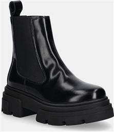 ΔΕΡΜΑΤΙΝΕΣ ΜΠΟΤΕΣ ΤΣΕΛΣΙ TH SHINY LEATHER CHELSEA ΓΥΝΑΙΚΕΙΑ, ΧΡΩΜΑ: ΜΑΥΡΟ, FW0FW09042 TOMMY HILFIGER