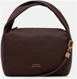 ΔΕΡΜΑΤΙΝΗ ΤΣΑΝΤΑ ΧΡΩΜΑ: ΚΑΦΕ, AW0AW18150 TOMMY HILFIGER