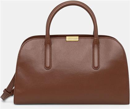 ΔΕΡΜΑΤΙΝΗ ΤΣΑΝΤΑ ΧΡΩΜΑ: ΚΑΦΕ, AW0AW18205 TOMMY HILFIGER