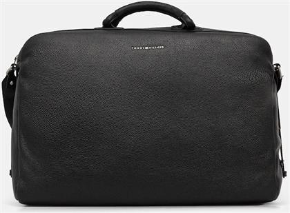 ΔΕΡΜΑΤΙΝΗ ΤΣΑΝΤΑ ΧΡΩΜΑ: ΜΑΥΡΟ, AM0AM13652 TOMMY HILFIGER