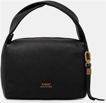ΔΕΡΜΑΤΙΝΗ ΤΣΑΝΤΑ ΧΡΩΜΑ: ΜΑΥΡΟ, AW0AW18150 TOMMY HILFIGER