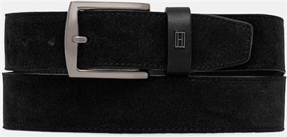 ΔΕΡΜΑΤΙΝΗ ΖΩΝΗ ΧΡΩΜΑ: ΜΑΥΡΟ, AM0AM14080 TOMMY HILFIGER