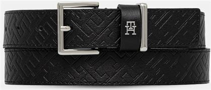 ΔΕΡΜΑΤΙΝΗ ΖΩΝΗ ΓΥΝΑΙΚΕΙΑ, ΧΡΩΜΑ: ΜΑΥΡΟ, AW0AW18110 TOMMY HILFIGER