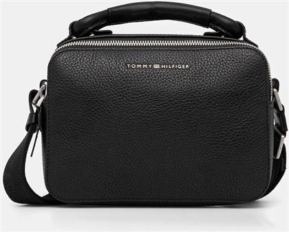 ΔΕΡΜΑΤΙΝΟ ΦΑΚΕΛΑΚΙ ΧΡΩΜΑ: ΜΑΥΡΟ, AM0AM13653 TOMMY HILFIGER