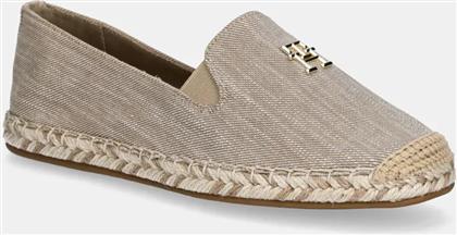 ΕΣΠΑΝΤΡΙΓΙΕΣ CHAMBRAY ESPADRILLE ΧΡΩΜΑ: ΜΠΕΖ, FW0FW08539 TOMMY HILFIGER