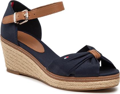 ΕΣΠΑΝΤΡΙΓΙΕΣ ICONIC ELBA SANDAL FW0FW00906 ΣΚΟΥΡΟ ΜΠΛΕ TOMMY HILFIGER