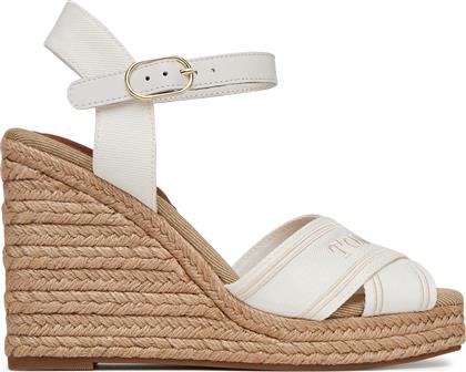 ΕΣΠΑΝΤΡΙΓΙΕΣ ESPAD HIGH WEDGE FW0FW08668 ΕΚΡΟΥ TOMMY HILFIGER