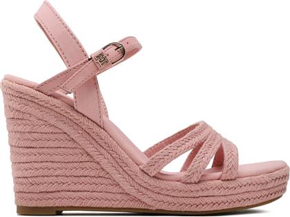 ΕΣΠΑΝΤΡΙΓΙΕΣ ESSENTIAL WEDGE SANDAL FW0FW07159 ΡΟΖ TOMMY HILFIGER