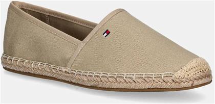 ΕΣΠΑΝΤΡΙΓΙΕΣ FLAG CANVAS ESPADRILLE ΧΡΩΜΑ: ΜΠΕΖ, FW0FW08541 TOMMY HILFIGER