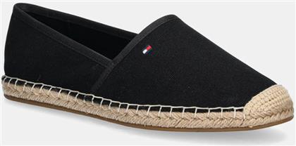 ΕΣΠΑΝΤΡΙΓΙΕΣ FLAG CANVAS ESPADRILLE ΧΡΩΜΑ: ΜΑΥΡΟ, FW0FW08541 TOMMY HILFIGER