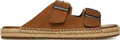 ΕΣΠΑΝΤΡΙΓΙΕΣ FLEX JUTTE HILFIGER SUEDE SANDAL FM0FM05503 ΚΑΦΕ TOMMY HILFIGER