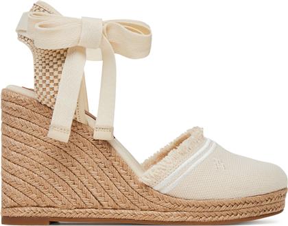 ΕΣΠΑΝΤΡΙΓΙΕΣ FRINGE CANVAS HIGH WEDGE FW0FW08878 ΕΚΡΟΥ TOMMY HILFIGER