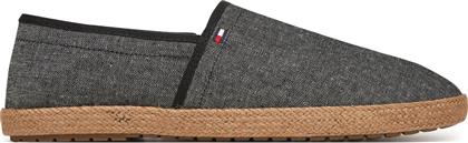 ΕΣΠΑΝΤΡΙΓΙΕΣ HILFIGER CHAMBRAY ESPADRILLE FM0FM05391 ΜΑΥΡΟ TOMMY HILFIGER