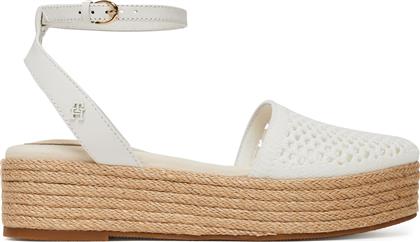 ΕΣΠΑΝΤΡΙΓΙΕΣ KNIT MESH ESPADRILLE PLATFORM FW0FW08743 ΛΕΥΚΟ TOMMY HILFIGER