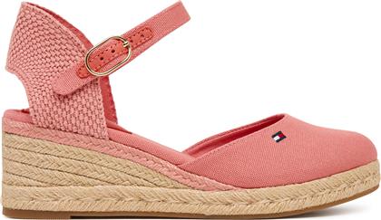 ΕΣΠΑΝΤΡΙΓΙΕΣ MID WEDGE ESPAD CLOSED TOE FW0FW09233 ΚΟΡΑΛΛΙ TOMMY HILFIGER