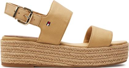 ΕΣΠΑΝΤΡΙΓΙΕΣ MID WEDGE SANDAL FW0FW07885 ΜΠΕΖ TOMMY HILFIGER