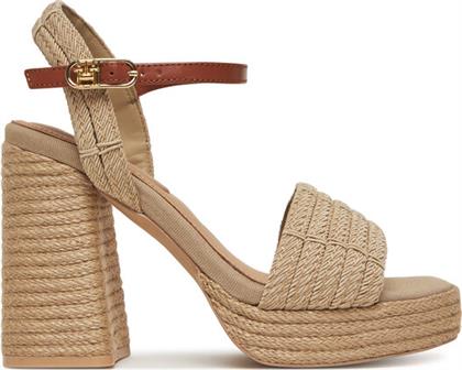 ΕΣΠΑΝΤΡΙΓΙΕΣ ROPE HEEL PLATFORM SANDAL FW0FW08425 ΜΠΕΖ TOMMY HILFIGER από το MODIVO