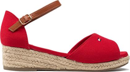 ΕΣΠΑΝΤΡΙΓΙΕΣ ROPE WEDGE SANDAL T3A7-32185-0048 M ΚΟΚΚΙΝΟ TOMMY HILFIGER