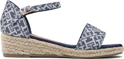 ΕΣΠΑΝΤΡΙΓΙΕΣ ROPE WEDGE SANDAL T3A7-32776-0048 M ΣΚΟΥΡΟ ΜΠΛΕ TOMMY HILFIGER