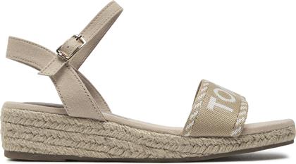ΕΣΠΑΝΤΡΙΓΙΕΣ ROPE WEDGE SANDAL T3A7-33287-0890 S ΜΠΕΖ TOMMY HILFIGER