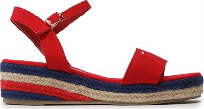 ΕΣΠΑΝΤΡΙΓΙΕΣ ROPE WEDGE T3A7-32778-0048300 S ΚΟΚΚΙΝΟ TOMMY HILFIGER