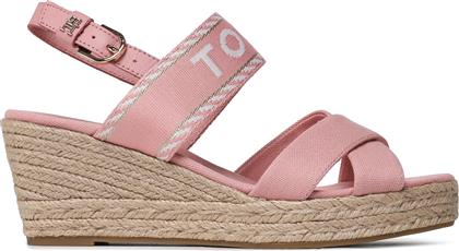 ΕΣΠΑΝΤΡΙΓΙΕΣ SEASONAL WEBBING MID WEDGE FW0FW07091 ΡΟΖ TOMMY HILFIGER