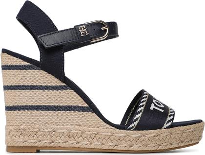 ΕΣΠΑΝΤΡΙΓΙΕΣ SEASONAL WEBBING WEDGE FW0FW07088 ΣΚΟΥΡΟ ΜΠΛΕ TOMMY HILFIGER