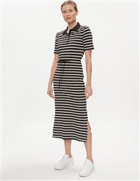 ΦΟΡΕΜΑ ΚΑΘΗΜΕΡΙΝΟ REG BRETON MIDI POLO DRESS SS WW0WW42030 ΜΑΥΡΟ REGULAR FIT TOMMY HILFIGER