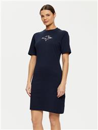 ΦΟΡΕΜΑ ΚΑΘΗΜΕΡΙΝΟ SHORT SLEEVE SHORT DRESS WW0WW43830 ΣΚΟΥΡΟ ΜΠΛΕ SLIM FIT TOMMY HILFIGER