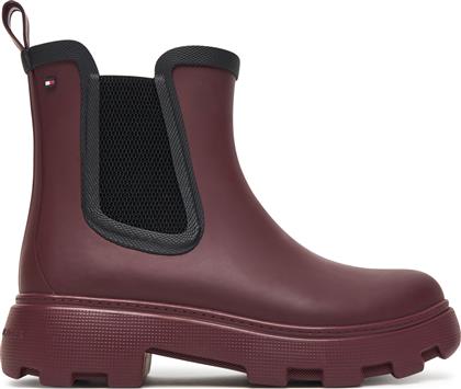 ΓΑΛΟΤΣΕΣ FLAG ANKLE WARM LINING FW0FW08974 ΜΠΟΡΝΤΟ TOMMY HILFIGER