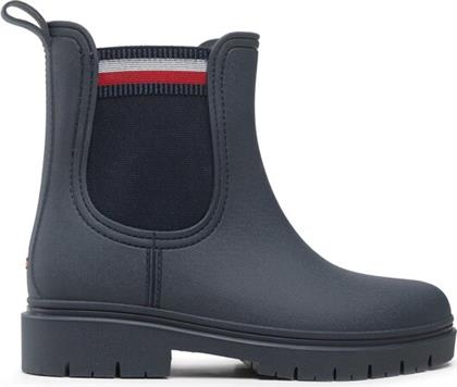 ΓΑΛΟΤΣΕΣ RAIN BOOT ANKLE ELASTIC FW0FW06774 ΣΚΟΥΡΟ ΜΠΛΕ TOMMY HILFIGER