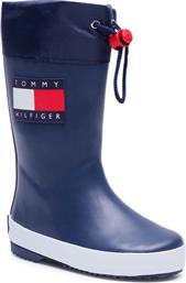 ΓΑΛΟΤΣΕΣ RAIN BOOT T3X6-30766-0047 M ΣΚΟΥΡΟ ΜΠΛΕ TOMMY HILFIGER από το EPAPOUTSIA