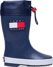 ΓΑΛΟΤΣΕΣ RAIN BOOT T3X6-30766-0047 M ΣΚΟΥΡΟ ΜΠΛΕ TOMMY HILFIGER