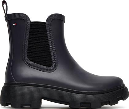 ΓΑΛΟΤΣΕΣ RUBBER FLAG CLEATED FW0FW08637 ΣΚΟΥΡΟ ΜΠΛΕ TOMMY HILFIGER
