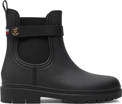 ΓΑΛΟΤΣΕΣ TH STUD RUBBERISED RAINBOOT FW0FW08168 ΜΑΥΡΟ TOMMY HILFIGER