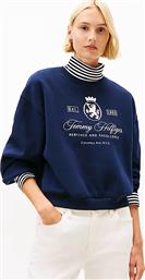 ΓΥΝΑΙΚΕΙΑ ΜΠΛΟΥΖΑ ΦΟΥΤΕΡ ΜΕ ΛΟΓΟΤΥΠΟ RELAXED FIT - WW0WW46128 ΜΠΛΕ ΣΚΟΥΡΟ TOMMY HILFIGER