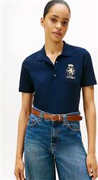 ΓΥΝΑΙΚΕΙΑ ΜΠΛΟΥΖΑ ΠΟΛΟ ΜΕ ΛΟΓΟΤΥΠΟ REGULAR FIT - WW0WW47315 ΜΠΛΕ ΣΚΟΥΡΟ TOMMY HILFIGER