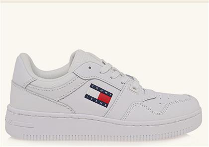 ΓΥΝΑΙΚΕΙΑ ΔΕΡΜΑΤΙΝΑ SNEAKERS EN0EN02933-YBS ΛΕΥΚΑ TOMMY HILFIGER