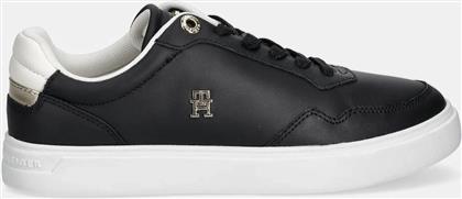 ΓΥΝΑΙΚΕΙΑ ΔΕΡΜΑΤΙΝΑ SNEAKERS FW0FW08680 BDS ΜΑΥΡΑ TOMMY HILFIGER