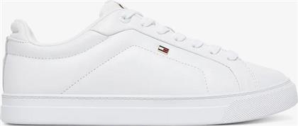 ΓΥΝΑΙΚΕΙΑ ΔΕΡΜΑΤΙΝΑ SNEAKERS FW0FW08815-YBR ΛΕΥΚΑ TOMMY HILFIGER