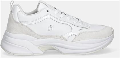 ΓΥΝΑΙΚΕΙΑ ΔΕΡΜΑΤΙΝΑ SNEAKERS FW0FW08840-YBR ΛΕΥΚΑ TOMMY HILFIGER