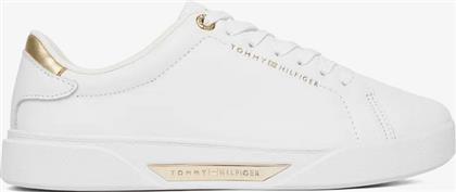 ΓΥΝΑΙΚΕΙΑ ΔΕΡΜΑΤΙΝΑ SNEAKERS FW0FW09019-YBS ΛΕΥΚΑ TOMMY HILFIGER